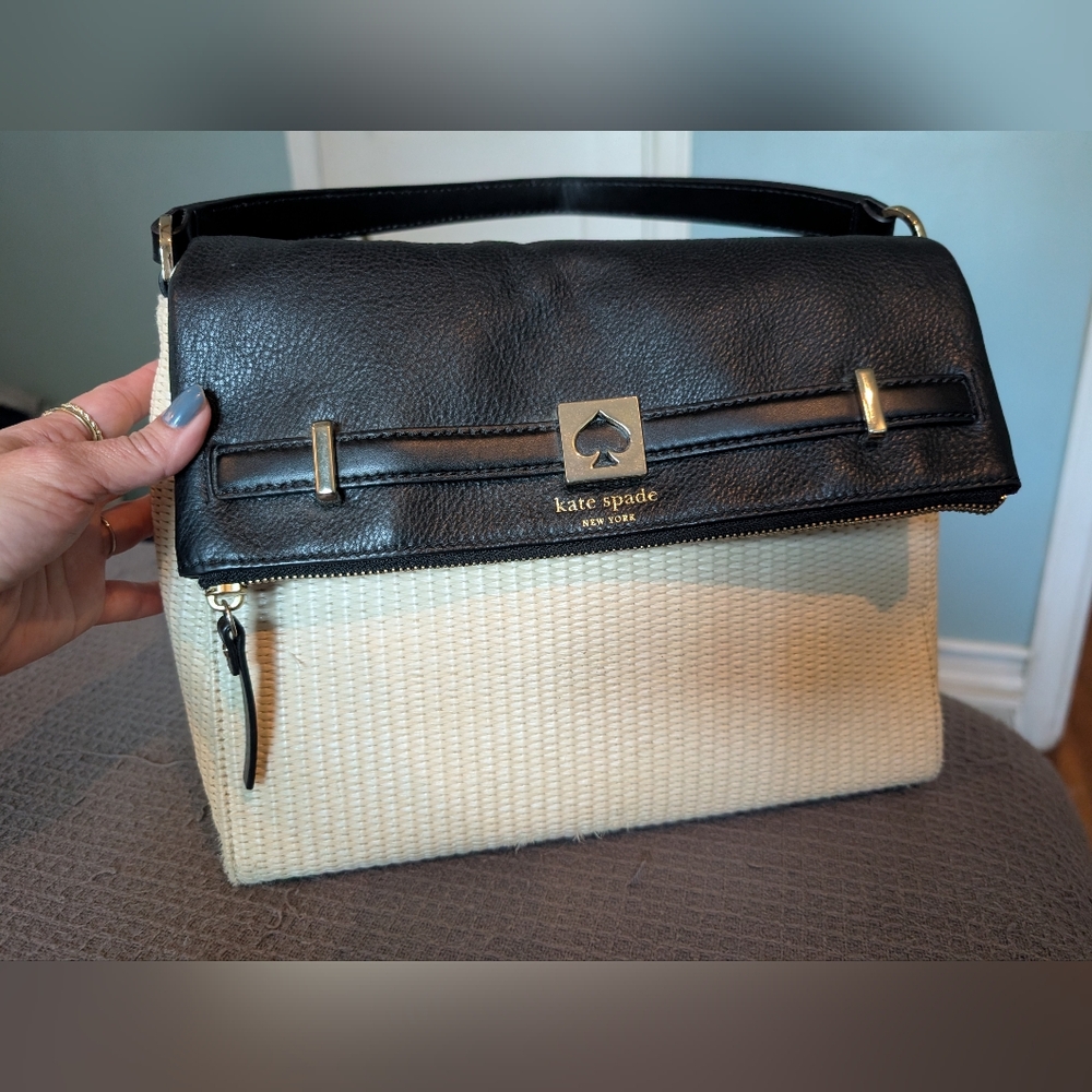 Like New Kate Spade Leather Woven Bag - Picture 2 of 15